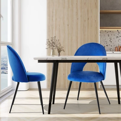 Tangkula Dining Chair Set Of 4 Velvet Upholstered Side Chair W/ Metal Base For Living Room 1 Tangkula Dining Chair Set Of 4 Velvet Upholstered Side Chair W/ Metal Base For Living Room