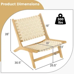 Tangkula Teak Wood Patio Accent Chair with Breathable Webbing Seat 16 Tangkula Teak Wood Patio Accent Chair with Breathable Webbing Seat -Tangkula Shop GUEST 23130291 d875 46ae 9e0b 52475e8e5828