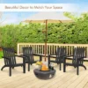 Tangkula Set of 2 Wooden Adirondack Chairs: Ergonomic Acacia Wood Outdoor Lounge