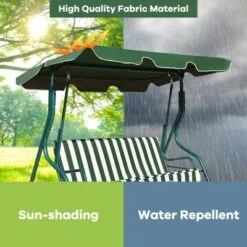 Tangkula 3-Seats Outdoor Glider Hammock With Adjustable Waterproof Canopy Aluminum Frame Patio Swing Chair 16 Tangkula 3-Seats Outdoor Glider Hammock With Adjustable Waterproof Canopy Aluminum Frame Patio Swing Chair -Tangkula Shop GUEST 24154fb1 02bb 43bf 8794 0338e535933d