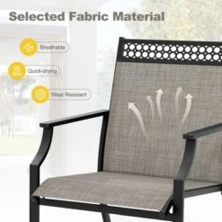 Tangkula Patio Dining Chairs Set Of 4 All Weather Outdoor Chairs W/ High Back & Armrests -Tangkula Shop GUEST 246d1788 8052 4cb5 8fe5 c585aeef225c