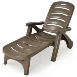 Tangkula Outdoor Chaise Lounge Chair 5-Position Folding Recliner For Beach Poolside Backyard -Tangkula Shop GUEST 24c59c69 ca17 4b3d a441 8226f0771edf