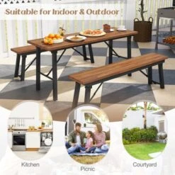 Tangkula 59-Inch Foldable Outdoor Dining Table with Acacia Wood Top 11 Tangkula 59-Inch Foldable Outdoor Dining Table with Acacia Wood Top -Tangkula Shop GUEST 252b4c1b 0bbd 4b3d 9b33 2723ea9ee1b1