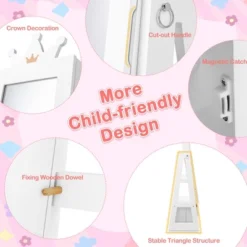 Tangkula Kids Jewelry Cabinet With Full-Length Mirror Drawer 2 Adjustable Tilt Angles 19 Tangkula Kids Jewelry Cabinet With Full-Length Mirror Drawer 2 Adjustable Tilt Angles -Tangkula Shop GUEST 254c7db2 3520 4913 9c00 ff1010e475f6