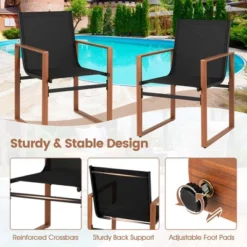 Tangkula 4 PCS Outdoor Dining Chairs Patio Furniture Chair W/ Breathable Seat & Backrest 15 Tangkula 4 PCS Outdoor Dining Chairs Patio Furniture Chair W/ Breathable Seat & Backrest -Tangkula Shop GUEST 264abea5 4345 4f01 b936 d90009aca9f1