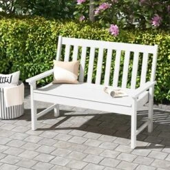 Tangkula 2-Person Outdoor Garden Park Bench All-Weather HDPE Patio Loveseat Chair With Cozy Backrest Ergonomic Loveseat Bench White 12 Tangkula 2-Person Outdoor Garden Park Bench All-Weather HDPE Patio Loveseat Chair With Cozy Backrest Ergonomic Loveseat Bench White -Tangkula Shop GUEST 26e55688 1225 4103 89b3 d8fc97077d0f