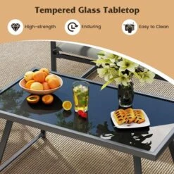 Tangkula 4-Piece Metal Outdoor Patio Furniture Set with Padded Fabric Seats -Tangkula Shop GUEST 276e7f1f 977e 46fa 97f1 9333fa2adab0