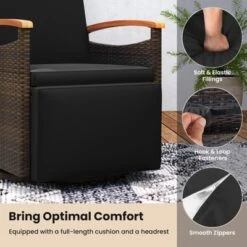 Tangkula Set Of 2 Patio Rattan 360° Swivel Recliner Lounge Chair W/Adjustable Backrest & Footrest Cushioned Push Back Reclining Seat W/Flip Side Table 15 Tangkula Set Of 2 Patio Rattan 360° Swivel Recliner Lounge Chair W/Adjustable Backrest & Footrest Cushioned Push Back Reclining Seat W/Flip Side Table -Tangkula Shop GUEST 28e697e3 613a 463d a278 83dc8a7f4ee3