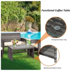 Tangkula 8PCS Patio Outdoor Rattan Furniture Set W/ Cushioned Chair Loveseat Table -Tangkula Shop GUEST 290e9b45 21a0 4e9e b244 23849e61c52f