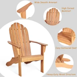 Tangkula 2PCS Classic Wooden Adirondack Chairs for Outdoor Patio & Garden 14 Tangkula 2PCS Classic Wooden Adirondack Chairs for Outdoor Patio & Garden -Tangkula Shop GUEST 2931a59d c5d1 4fc7 bd0b 0a3ae8f2d273