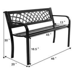 Tangkula Antique Steel Bench Patio Garden Chair Porch Cast For Outdoor -Tangkula Shop GUEST 2a0bb6b3 ff93 4afb ba72 3ee2a33e7829