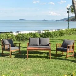Tangkula 4pcs Wooden Patio Furniture Set Table & Sectional Sofa Garden 12 Tangkula 4pcs Wooden Patio Furniture Set Table & Sectional Sofa Garden -Tangkula Shop GUEST 2a93f2dd d572 4a62 904c f35da62dc3a0