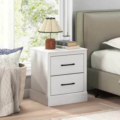 Tangkula Farmhouse Nightstand Set Of 2 Wood Bedside Table With 2 Storage Drawers Compact Floor Night Stand End Table White Accent Sofa Side Table 1 Tangkula Farmhouse Nightstand Set Of 2 Wood Bedside Table With 2 Storage Drawers Compact Floor Night Stand End Table White Accent Sofa Side Table