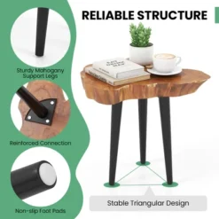 Tangkula Teak Wood End Table Solid Live Edge Outdoor Side Table W/ Irregular Tabletop 16 Tangkula Teak Wood End Table Solid Live Edge Outdoor Side Table W/ Irregular Tabletop -Tangkula Shop GUEST 2d127e55 8dcf 4ba7 aa2e 414cca996b91