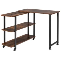 Tangkula Sofa Side Table W/Storage Shelves Mobile End Table Rolling Couch Table Desk For Living Room Bedroom -Tangkula Shop GUEST 2d9ca722 e836 43b2 880e f68b6068afaf