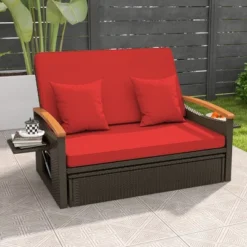 Tangkula Patio Rattan Daybed Set W/ Cushioned Loveseat & Storage Ottoman 18 Tangkula Patio Rattan Daybed Set W/ Cushioned Loveseat & Storage Ottoman -Tangkula Shop GUEST 2e57dd2e 0582 4bec 9f42 8ba8ed5071b1