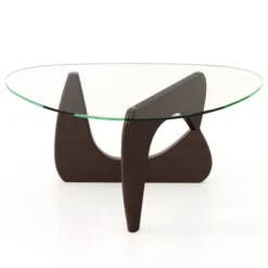 Tangkula Triangle Coffee Table W/ Tempered Glass Top & Adjustable Rubber Wood Base 21 Tangkula Triangle Coffee Table W/ Tempered Glass Top & Adjustable Rubber Wood Base -Tangkula Shop GUEST 2e8503fe 0e52 4861 a78d b4d9e04eb190