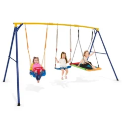 Tangkula 3-in-1 Kids Swing Set 660 LBS Carbon Steel Swing Frame W/ Belt Swing For Toddlers 18 Tangkula 3-in-1 Kids Swing Set 660 LBS Carbon Steel Swing Frame W/ Belt Swing For Toddlers -Tangkula Shop GUEST 2eb50c81 fe57 4be3 8710 8d8149ec7069