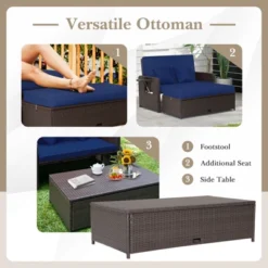 Tangkula Rattan Loveseat Set Daybed Lounge Storage Ottoman Side Tables Adjust Patio Navy 7 Tangkula Rattan Loveseat Set Daybed Lounge Storage Ottoman Side Tables Adjust Patio Navy -Tangkula Shop GUEST 2edc5314 8eb5 4190 8122 f11e905db193