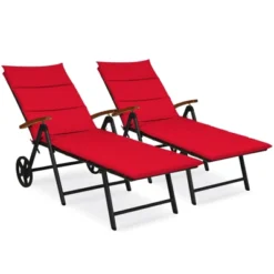 Tangkula Foldable Beach Sling Chair with 7 Adjustable Positions & Cushion -Tangkula Shop GUEST 3007aeee 7c18 42cb 8662 595d8ef87ab1