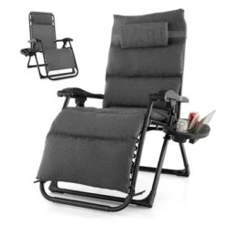 Tangkula Zero Gravity Chair Folding Recliner Lounge Chair W/ Cushion Cup Holder -Tangkula Shop GUEST 3077b533 96aa 41e4 aa1c dfa1c90e8b54