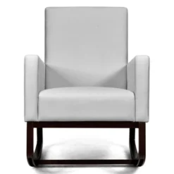 Tangkula 2-in-1 Upholstered Rocking Chair With Wood Leg & Pillow Relax Sofa Chair Light Grey/Beige/Dark Gray -Tangkula Shop GUEST 319dd84e 5221 46b3 8dee 78b675f7bfd5