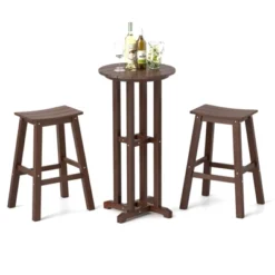 Tangkula 3PCS Outdoor HDPE Bar Table & Chair Set For 2 W/ Footrests For Garden Yard Pool 19 Tangkula 3PCS Outdoor HDPE Bar Table & Chair Set For 2 W/ Footrests For Garden Yard Pool -Tangkula Shop GUEST 322f9dcd 96ac 4cb6 b450 6bf861664e34