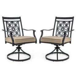 Tangkula Patio Metal Swivel Chairs Set Of 2 Fabric Bistro Rocker Chairs W/ Curved Armrests 17 Tangkula Patio Metal Swivel Chairs Set Of 2 Fabric Bistro Rocker Chairs W/ Curved Armrests -Tangkula Shop GUEST 32a095bb ced1 40e0 b9bb b93761c47286