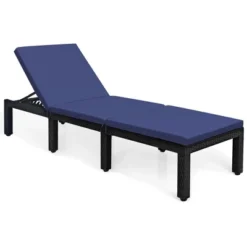 Tangkula Patio Lounge Chair Rattan Chaise W/ Adjustable Navy/Red & Off White Cushioned 12 Tangkula Patio Lounge Chair Rattan Chaise W/ Adjustable Navy/Red & Off White Cushioned -Tangkula Shop GUEST 336e553c b253 43a3 812f 865ea6baf256