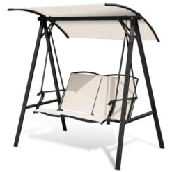 Tangkula Outdoor Patio Swing Loveseat Hammock Hanging Chair Beige -Tangkula Shop GUEST 35038e2d bf4c 40dd b73e 77b9f95477b5