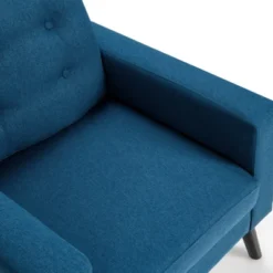 Tangkula Modern Armrest Accent Single Sofa Upholstered Living Room Chair With 2 Side Pockets Beige -Tangkula Shop GUEST 35116980 b4f6 4831 bc19 01c999688320