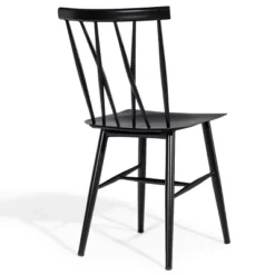 Tangkula 2 PCS Steel Chairs Dining Side Chairs Armless With High Cross Back Black 9 Tangkula 2 PCS Steel Chairs Dining Side Chairs Armless With High Cross Back Black -Tangkula Shop GUEST 352b304e 158b 4dc9 b2e1 725066ef1aed