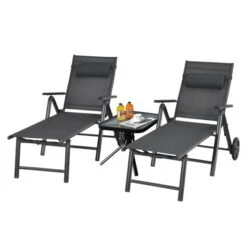 Tangkula 2 PCS Folding Outdoor Lounge Chair Set with Wheels & Adjustable Backrest 8 Tangkula 2 PCS Folding Outdoor Lounge Chair Set with Wheels & Adjustable Backrest -Tangkula Shop GUEST 35509415 557f 4b24 be1f 72a5b8493e44
