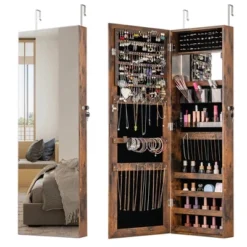 Tangkula 43.5" Jewelry Mirror Cabinet W/ Full-length Mirror & Interior Makeup Mirror 22 Tangkula 43.5" Jewelry Mirror Cabinet W/ Full-length Mirror & Interior Makeup Mirror -Tangkula Shop GUEST 355a3558 1b7a 46b6 b950 5dbf2d64ed30