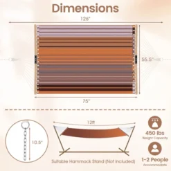 Tangkula Patio Hammock Foldable Portable Swing Chair Bed Detachable Pillow Blue & Green -Tangkula Shop GUEST 357d8ae4 d568 4d83 8289 3eda9c0c12b7