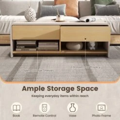 Tangkula Home Coffee Table W/ 2 Drawers & 2 Storage Shelf Rectangle Table Cocktail Table 15 Tangkula Home Coffee Table W/ 2 Drawers & 2 Storage Shelf Rectangle Table Cocktail Table -Tangkula Shop GUEST 377938f2 d9ed 4274 8dbc 3b90efb8a99b