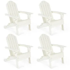Tangkula 4-Piece Folding Adirondack Chair Set with Cup Holder - Weather Resistant Patio Seating 21 Tangkula 4-Piece Folding Adirondack Chair Set with Cup Holder - Weather Resistant Patio Seating -Tangkula Shop GUEST 38df5fb1 8dd7 4243 80cc b2b9f2fa8f72