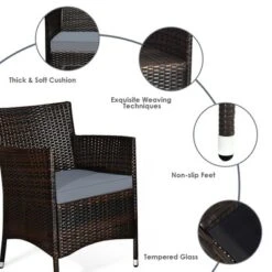 Tangkula 8PCS Patio Rattan Conversation Furniture Set Outdoor W/ Cushion -Tangkula Shop GUEST 38fb4e9b 62cd 433d 9ab7 e2061fd80d6a