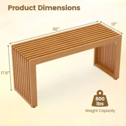 Tangkula 2 PCS 36 Inch Patio Bench All-Slat Acacia Wood Loveseat For 2 People 800 Lbs Capacity 17 Tangkula 2 PCS 36 Inch Patio Bench All-Slat Acacia Wood Loveseat For 2 People 800 Lbs Capacity -Tangkula Shop GUEST 3925127b 8960 4971 a9be ba36656a04bd