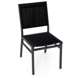 Tangkula Outdoor Dining Chair with Breathable Backrest and Heavy-Duty Aluminum Frame -Tangkula Shop GUEST 392560bf e1bf 44fb 84a0 a206abcdd241