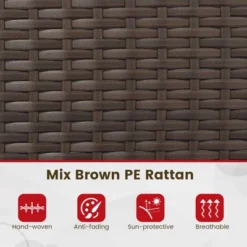 Tangkula 8 Piece Patio Rattan Conversation Set Outdoor Wicker Furniture Set With Chair Loveseat & Tempered Glass Table Cozy Seat Cushions -Tangkula Shop GUEST 395c22b1 b848 41f8 a62c 521fb0108526