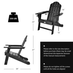 Tangkula 2PCS Adirondack Chair Outdoor With Cup Holde Weather Resistant Lounger Chair For Backyard Garden Patio And Deck Black/Grey/Turquoise/White 16 Tangkula 2PCS Adirondack Chair Outdoor With Cup Holde Weather Resistant Lounger Chair For Backyard Garden Patio And Deck Black/Grey/Turquoise/White -Tangkula Shop GUEST 3a531dac 94f7 477d 8bdf 2a5d2f3c170c