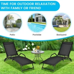 Tangkula 2PCS Outdoor Patio Chaise Reclining Lounge Chairs W/ 5-Position Adjust Backrest 13 Tangkula 2PCS Outdoor Patio Chaise Reclining Lounge Chairs W/ 5-Position Adjust Backrest -Tangkula Shop GUEST 3c0f440e c308 4923 b2c0 d02c2a8dd4fe