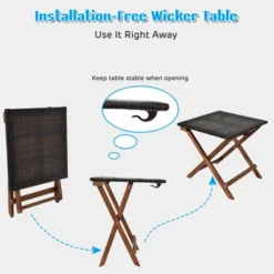 Tangkula 3PCS Chaise Lounge Set 4-Level Folding Chaise Lounge Adjustable Outdoor Beach With Wicker Side Table 16 Tangkula 3PCS Chaise Lounge Set 4-Level Folding Chaise Lounge Adjustable Outdoor Beach With Wicker Side Table -Tangkula Shop GUEST 3d462533 8471 4788 9d13 3ae9e3e82ad1