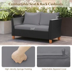 Tangkula 8 PCS Wicker Patio Furniture Set W/ Removable Cushions Storage Coffee Table 15 Tangkula 8 PCS Wicker Patio Furniture Set W/ Removable Cushions Storage Coffee Table -Tangkula Shop GUEST 3e076166 0b21 43aa 8339 7e9ce5966111