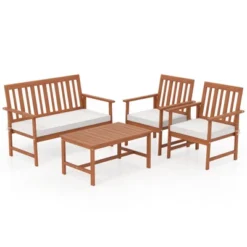Tangkula 4-Piece Acacia Wood Patio Conversation Set Outdoor Furniture Set W/ 2 Armchairs 19 Tangkula 4-Piece Acacia Wood Patio Conversation Set Outdoor Furniture Set W/ 2 Armchairs -Tangkula Shop GUEST 3f5cd721 4078 4b1c a063 4e2e05c9d579