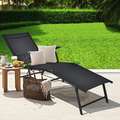 Tangkula Outdoor Adjustable Chaise Lounge Chair Patio Beach Folding Recliner Lounge 1 Tangkula Outdoor Adjustable Chaise Lounge Chair Patio Beach Folding Recliner Lounge