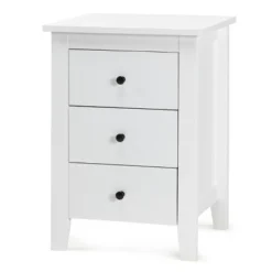 Tangkula 2PCS End Table Nightstand Living Room Furniture W/ 3 Drawers White -Tangkula Shop GUEST 41d6a231 73ab 4971 bbee 860e81c3c8cf