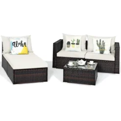 Tangkula 5-Piece Patio Rattan Conversation Set Ourdoor Sectional Cushioned Sofa With Table 6 Tangkula 5-Piece Patio Rattan Conversation Set Ourdoor Sectional Cushioned Sofa With Table -Tangkula Shop GUEST 4425bfe3 92a6 4136 b8f9 53f6f21af9eb