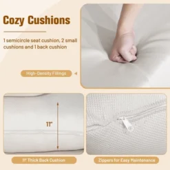 Tangkula Patio Rattan Oversized Wicker Egg Chair Stationary Lounge Basket W/ 4 Soft Cushions 17 Tangkula Patio Rattan Oversized Wicker Egg Chair Stationary Lounge Basket W/ 4 Soft Cushions -Tangkula Shop GUEST 44beee61 75c0 4092 b71b 0566f5676fc9